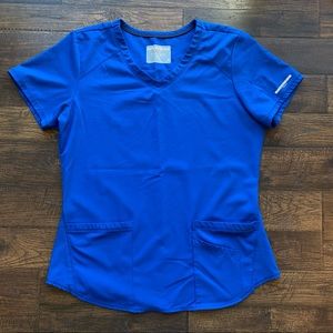 Skechers by Barco Royal Blue Scrub Set! Size Medium Top and Size Smal Bottoms